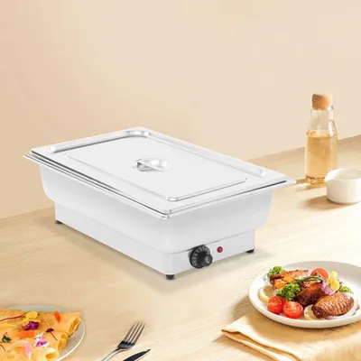 Image de Réchauffe-plats électrique - 13,5 litres - 600W - Acier inoxydable - Idéal pour les buffets et la restauration