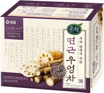 Produktbild von Sempio | Lotuswurzel-und-klettentee - 40 X 0,8g - Traditioneller Koreanischer Blend - 32g