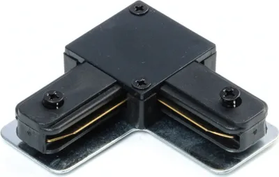 Produktbild von Qub L-Verbinder Schwarz - 1-Phasen Eckverbinder für Stromschienen