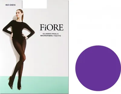 Produktbild von Transparente Mikrofaserstrumpfhose 40 den halbopaken Paula Pflaume 2