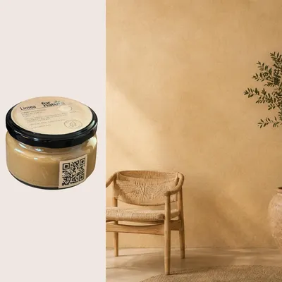 Produktbild von Kalkfarbe Fornature LIMEA, Farbton Sand (Sandgelb), Tester 0,25l, für Innenwände und Decken