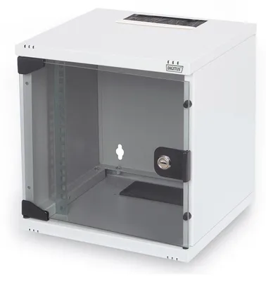 Produktbild von ASSM Wandgehäuse 6HE DN-10-05U-1 Farbe: grau RAL 7035 254mm 10"
