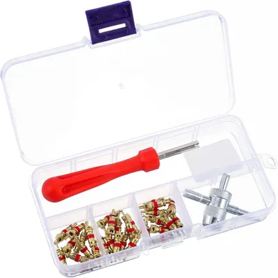 Produktbild von 32-teiliges Reifenventil-Entferner-Set, Reifenventil-Einsatz, Autoventil