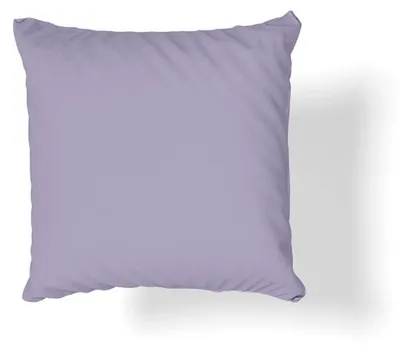 Image de Housse de coussin 100 % coton, satin de coton, pour la chambre à coucher, 40 x 40 cm, violet clair