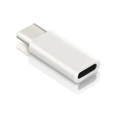 Immagine prodotto di adattatore da 8 pin a Tipo-C Lightnin BUSH a USB-C PLUG iPhone Samsung bianco