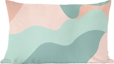 Produktbild von MuchoWow® Zierkissen Sofakissen Wohnzimmer Dekokissen 50x30 cm Sommer - Formen - Abstrakt - Wohnzimmerdekoration - Polster mit Photo