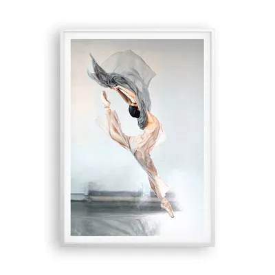 Produktbild von Gerahmtes Poster - Weißer Rahmen - Tanz Frau Ballerina - 70x100 cm - Wand Bild - Wanddeko - Wandbilder - Kunstposter - Wandposter - Bilderrahmen - Bilder - Kunstdruck - P2WPA70x100-5030