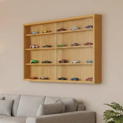 Immagine prodotto di Samolaco - Vetrina, 80x10x60h cm Marrone, 4 Ripiani