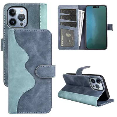 Obrázek produktu pro Pro Apple iPhone 14 Pro Design Pouzdro na mobilní telefon Blue Cases Synthetic Leather Sleeve Cover