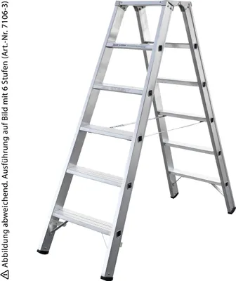Produktbild von Iller Stufenstehleiter mit 2x14 Stufen 4,80m AH