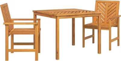 Produktbild von Garten Essgruppe 3 pcs Braun Massivholz Akazie
