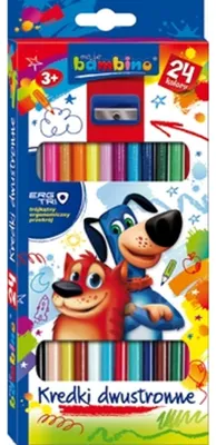 Produktbild von Bambino Buntstifte, doppelseitig, 12 Farben