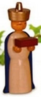 Produktbild von Miniaturfigur König Kaspar bunt HxBxT 6x2,5x1,5cm NEU