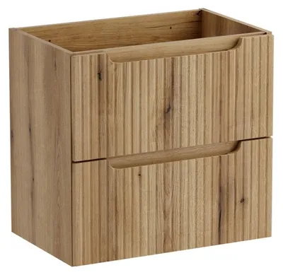 Produktbild von Möbelwaschtisch VANO 60 cm Eiche hängend mit 2 Schubladen