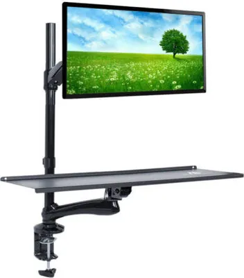 Zdjęcie produktu dla Monitor LCD LED Uchwyt do klawiatury Stojąca stacja robocza Uchwyt do telewizora Uchwyt do biurka Domowe biuro