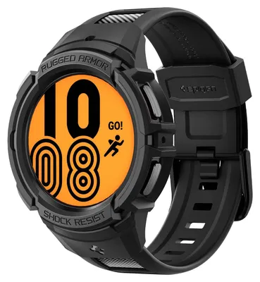 Image de Bracelet Spigen Rugged Armor Pro Samsung Galaxy Watch 5 Pro 45mm Noir