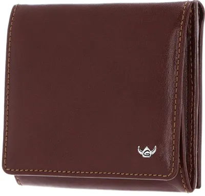 Immagine prodotto di Golden Head portafoglio scatola viennese Colorado RFID Protect Billfold Coin Wallet With Large Coin Compartment Tobacco marrone
