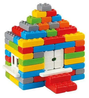Immagine prodotto di Mattoni da costruzione Junior 90 pezzi Finestre + Porte