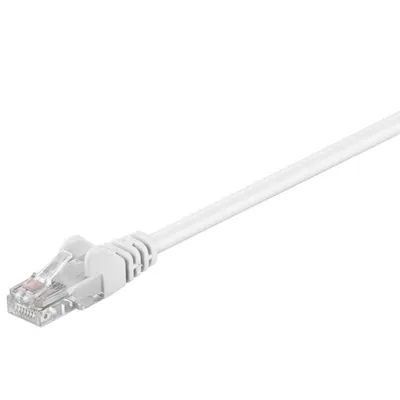 Image de Goobay 68635 CAT 6 Câble patch, U/UTP, blanc, 2 m - CCA mélange de cuivre