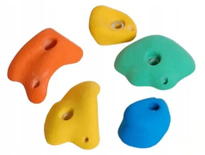 Immagine prodotto di BelloGriardino | Pietre per arrampicata per bambini - 5 pezzi- M - Colorate - Promuovono la coordinazione e la forza