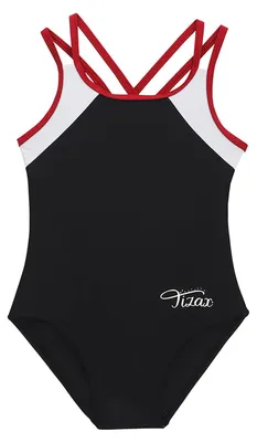 Immagine prodotto di Costume da bagno intero per bambine TIZAX, con spalline multiple e design a incrocio sulla schiena