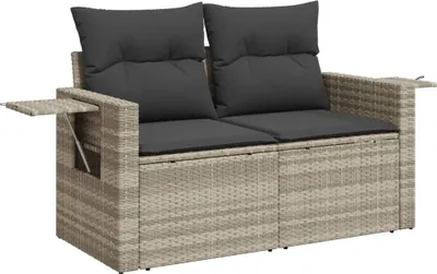 Zdjęcie produktu dla VidaXL 366185, 2 siedz., Ciemny Szary, 110 kg, 1240 mm, 620 mm, 690 mm