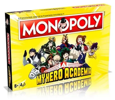 Obrázok produktu pre Monopoly: Moja hrdinská akadémia, spoločenská hra, strieborná edícia, pre deti, strieborná, univerzálna veľkosť