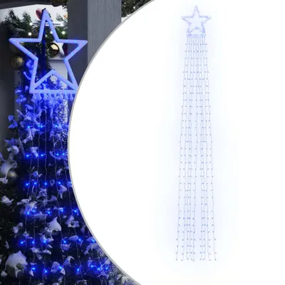 Zdjęcie produktu dla vidaXL Oświetlenie choinkowe 320 LED niebieskie 375 cm