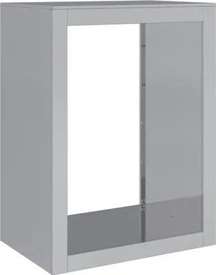Produktbild von vidaXL Brennholzregal 60x40x80 cm Verzinkter Stahl