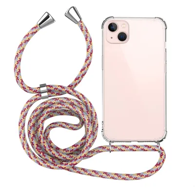 Produktbild von Handykette für Apple iPhone 14 Plus - Handyhülle mit Schnur Cover in Pink
