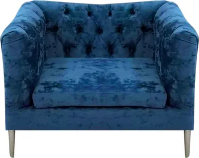 Immagine prodotto di Polstermöbel Blau Sessel Chesterfield Wohnzimmer Modern Polstersitz