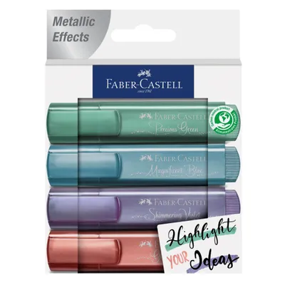 Obrázek produktu pro Faber-Castell 1546 metalický zvýrazňovač Creativ Studio 4 barvy
