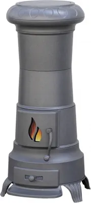 Produktbild von Gusskaminofen Plamen Julia gussgrau emailliert + Herdplatte - 8kW