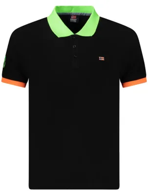 Immagine prodotto di Norwegen 1963 Herren-Poloshirt Mit Kurzen Ärmeln, Schwarz