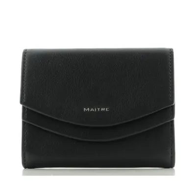 Produktbild von Maitre Leisel Deda Purse SV4F, Damen Börse, Querformat, Wickelbörse, Leder, 10,5 x 8,5 x 2 cm Black