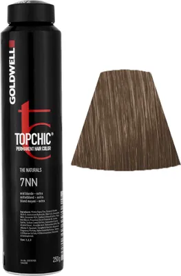 Obrázek produktu pro Goldwell Topchic The Naturals, Hnědá, 7NN, Mid Blonde Extra, Unisex, 250 ml, Všechny vlasy