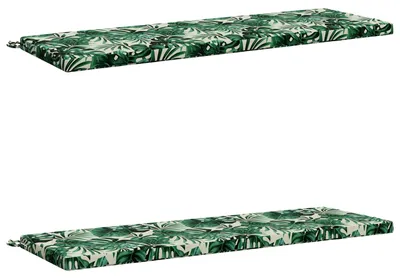Produktbild von 2-teilige Bankkissen SOEST 2 stk. 100 % Polyester Blattmuster