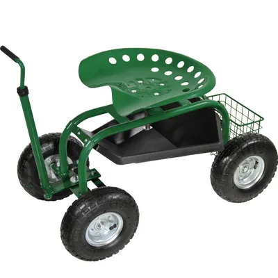 Produktbild von Gartenhocker Rollsitz Gartensitz Fahrbarer Gartenrollsitz Rollwagen 150kg G2
