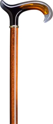 Produktbild von Eleganter Holzstock mit Bernsteineffekt
