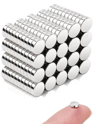 Image de 200 aimants puissants de 4 x 3 mm, pour tableaux magnétiques, réfrigérateurs et projets de bricolage.