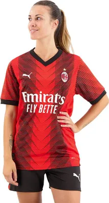 Productafbeelding van Puma AC Milan Replica heren thuistenue 2023/24, artikelnummer: 770383, kleur: rood, materiaal: XL