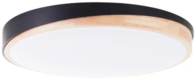 Image de BRILLIANT Plafonnier 52cm Baarlo noir IP20 dimmable LED intégré
