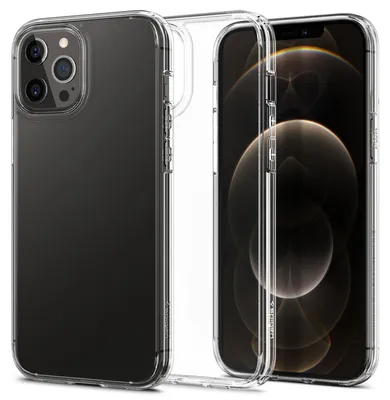 Productafbeelding van Spigen Ultra Hybrid Backcover voor de Apple iPhone 12 (Pro) - Transparant