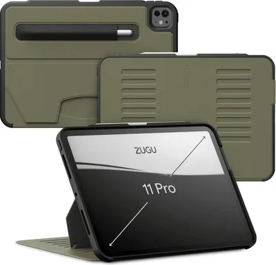 Produktbild von Zugu Case Hülle iPad Pro 11" (M4-M5) – Verstellbarer Magnetständer mit 8 Winkeln – Sichere Magnetbefestigung an jeder Metalloberfläche – Kompatibilität mit drahtlosem Aufladen des Apple Pencils