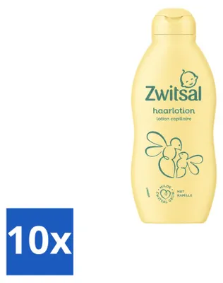 Produktbild von 10 x Zwitsal Baby Haarlotion mit Kamille und Vitamin E, 200 ml - Vorteilspackung - 10 Stücke