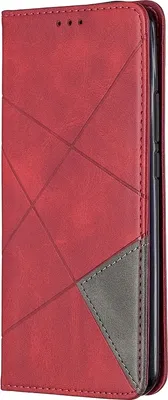 Produktbild von Mobigear Rhombus Slim  Xiaomi Redmi 9 Hülle Klapphülle - Rot