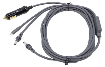 Image de Câble d'alimentation satellite pour allume-cigare Câble d'alimentation CC pour voiture Satellite 18 AWG Alimentation CC 12 V-24 V Cordon d'alimentation pour chargeur de voiture Adaptateur de prise 5 m / 16,4 ft