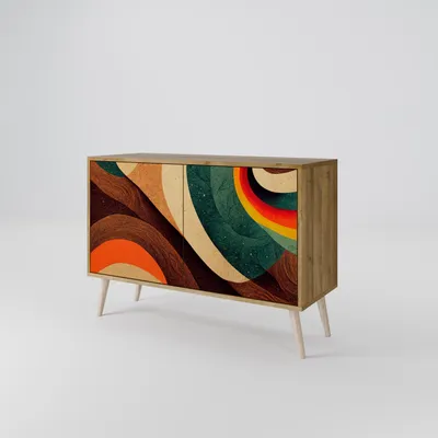 Immagine prodotto di Cassettiera Spacerebels a 2 ante - credenza cassettiera - credenza alta - mobile guardaroba - soggiorno camera da letto - 57,5×111×42 (HxLxP)