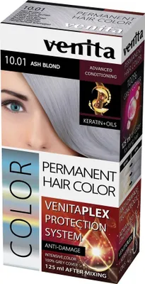 Obrázek produktu pro Venita Plex Pemament Hair Color Farba 10.01 Ash Blond, 125ml