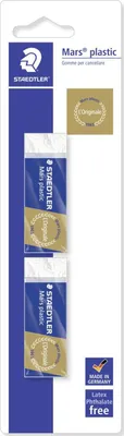 Image de Staedtler Mars 526 50 gomme à effacer Plastique Bleu, Blanc 2 pièce(s)